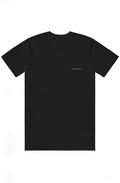 ANAKAS Heavyweight Tee in Black, front view