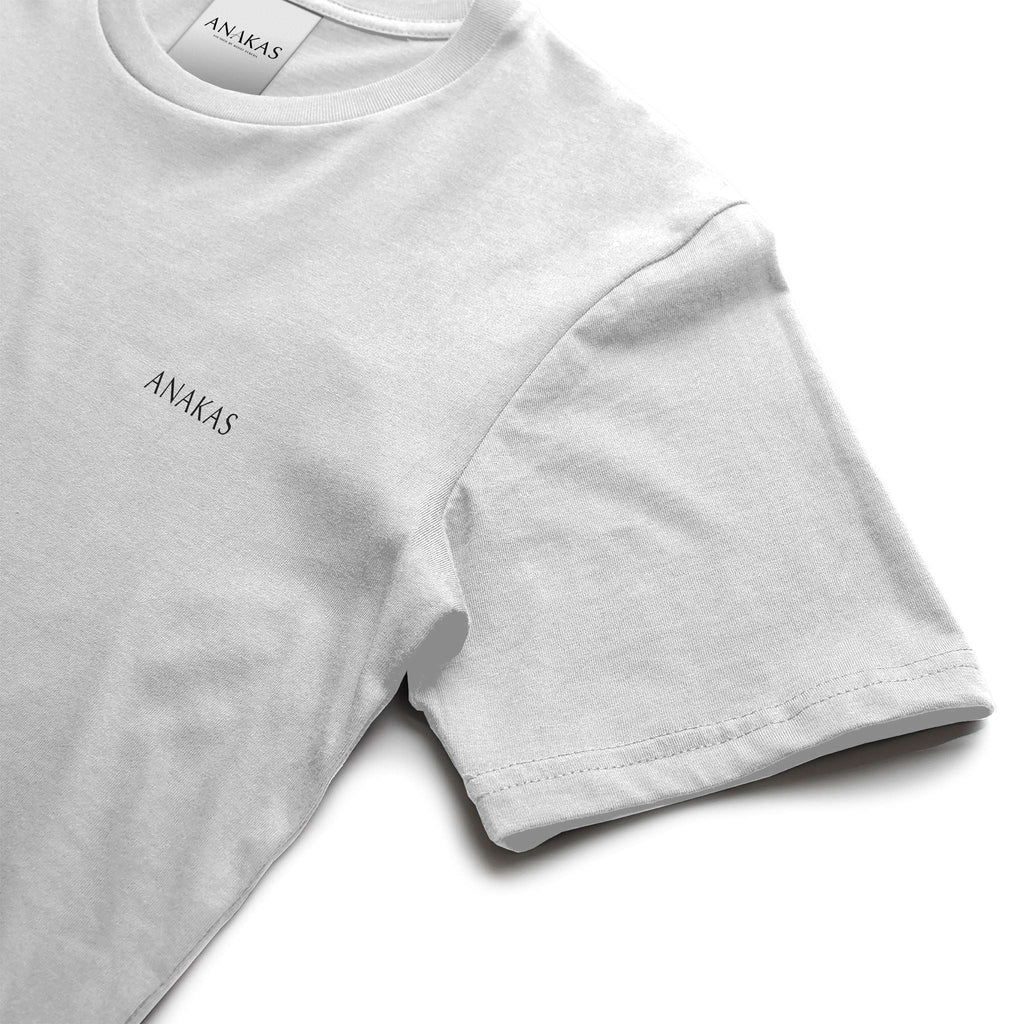ANAKAS Oversized Tee in White, front zoom view