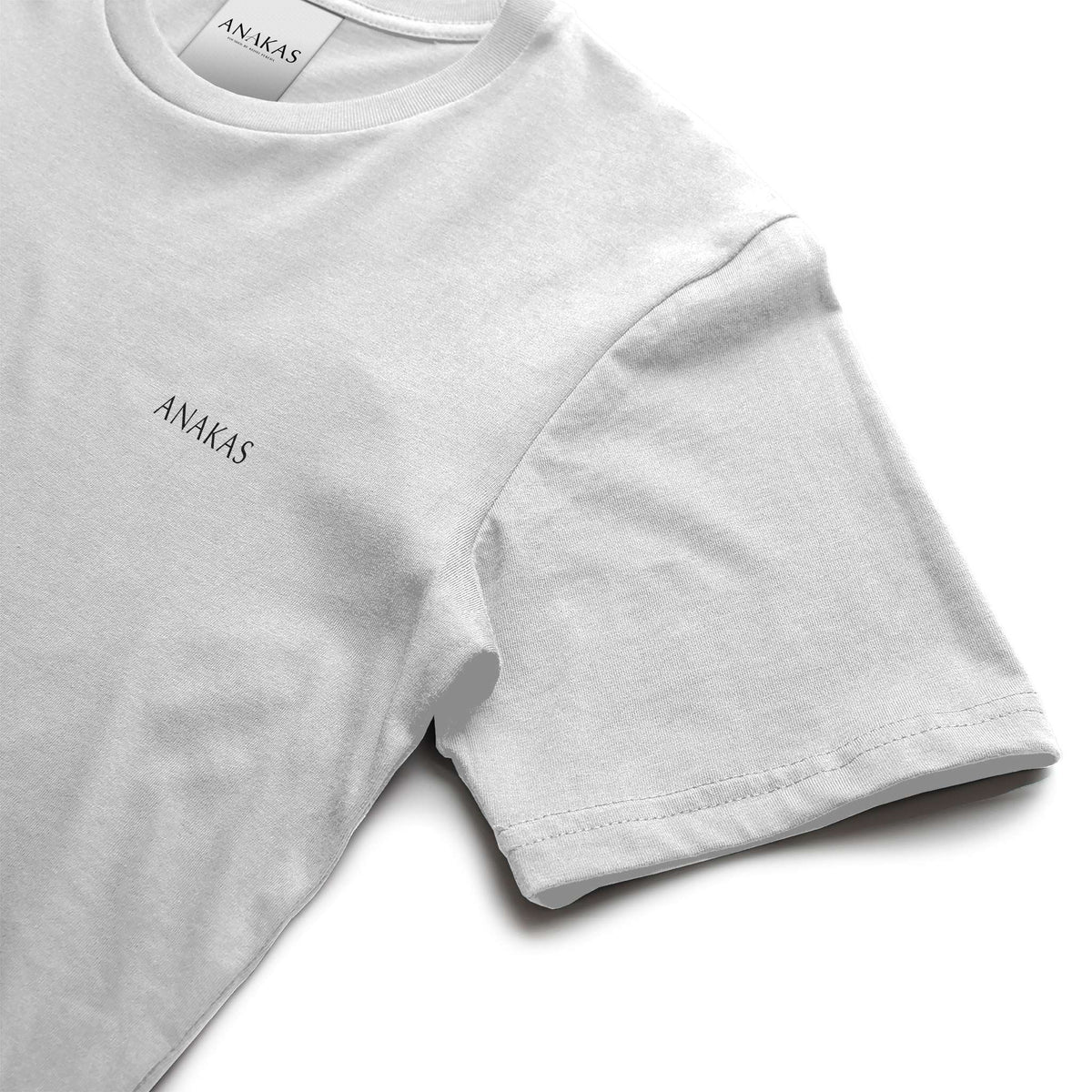 ANAKAS Oversized Tee in White, front zoom view