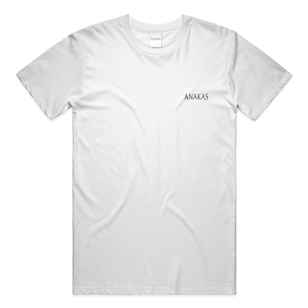 ANAKAS Oversized Tee in White, front view