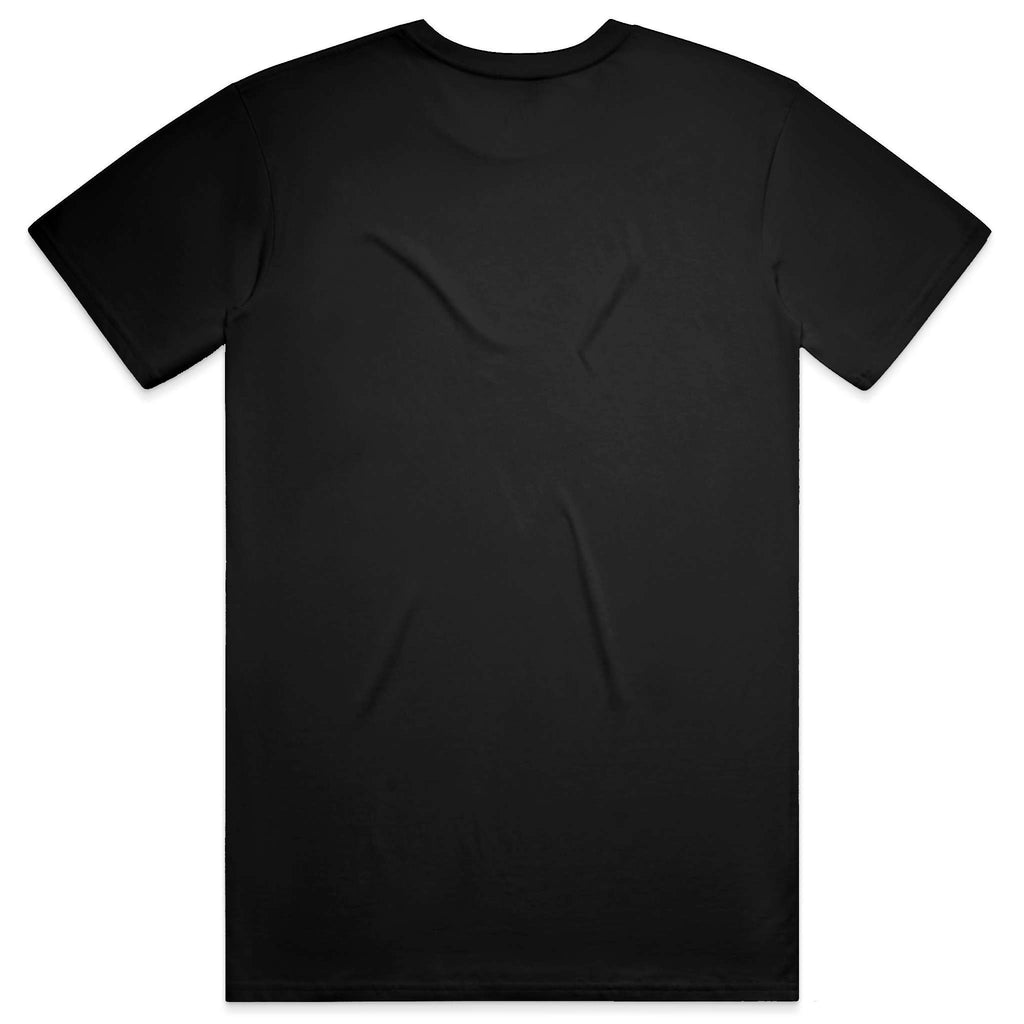 ANAKAS Heavyweight Tee in Black, back view