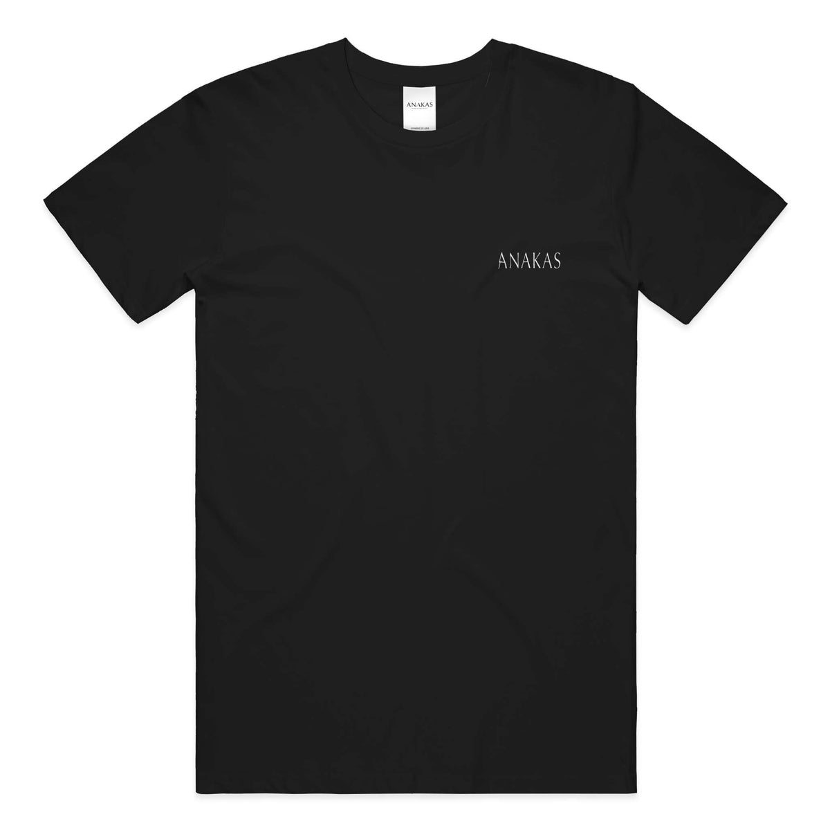 ANAKAS Oversized Tee in Black, front view