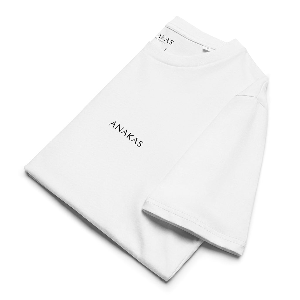 ANAKAS Essential Tee in White, folded view