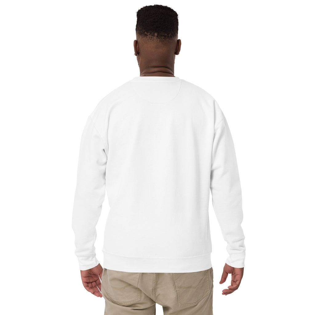 ANAKAS Essential Crewneck in White, man2 back view