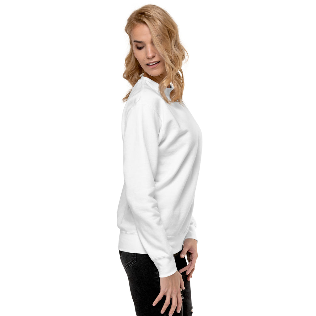 ANAKAS Essential Crewneck in White, woman side view